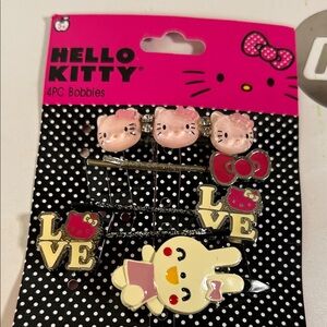 Hello Kitty Pink and White Bobbies Set
